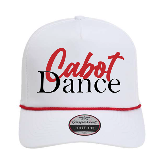 Cabot Dance Cap | White & Red