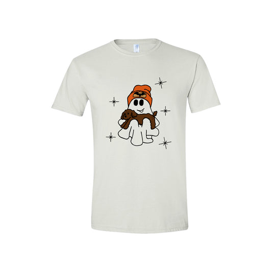 Ghost with Puppy Tee